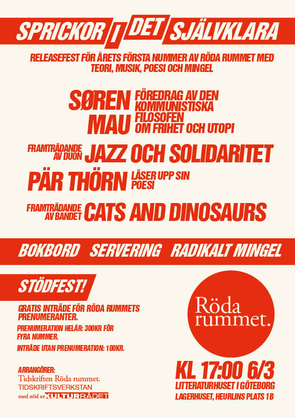 Stödfest Röda Rummet